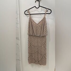 Adrianna Papell beaded cocktail dress